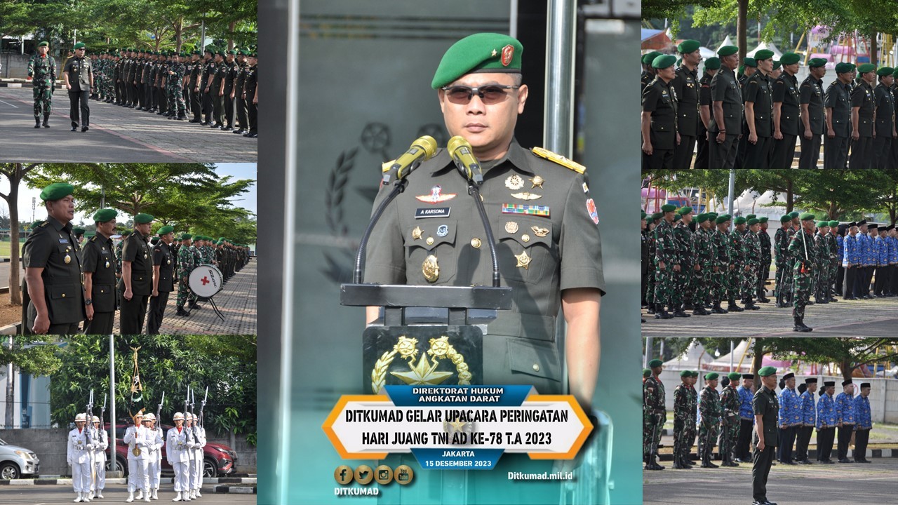 Ditkumad Gelar Upacara Peringatan Hari Juang Tni Ad Ke 78 Tahun 2023