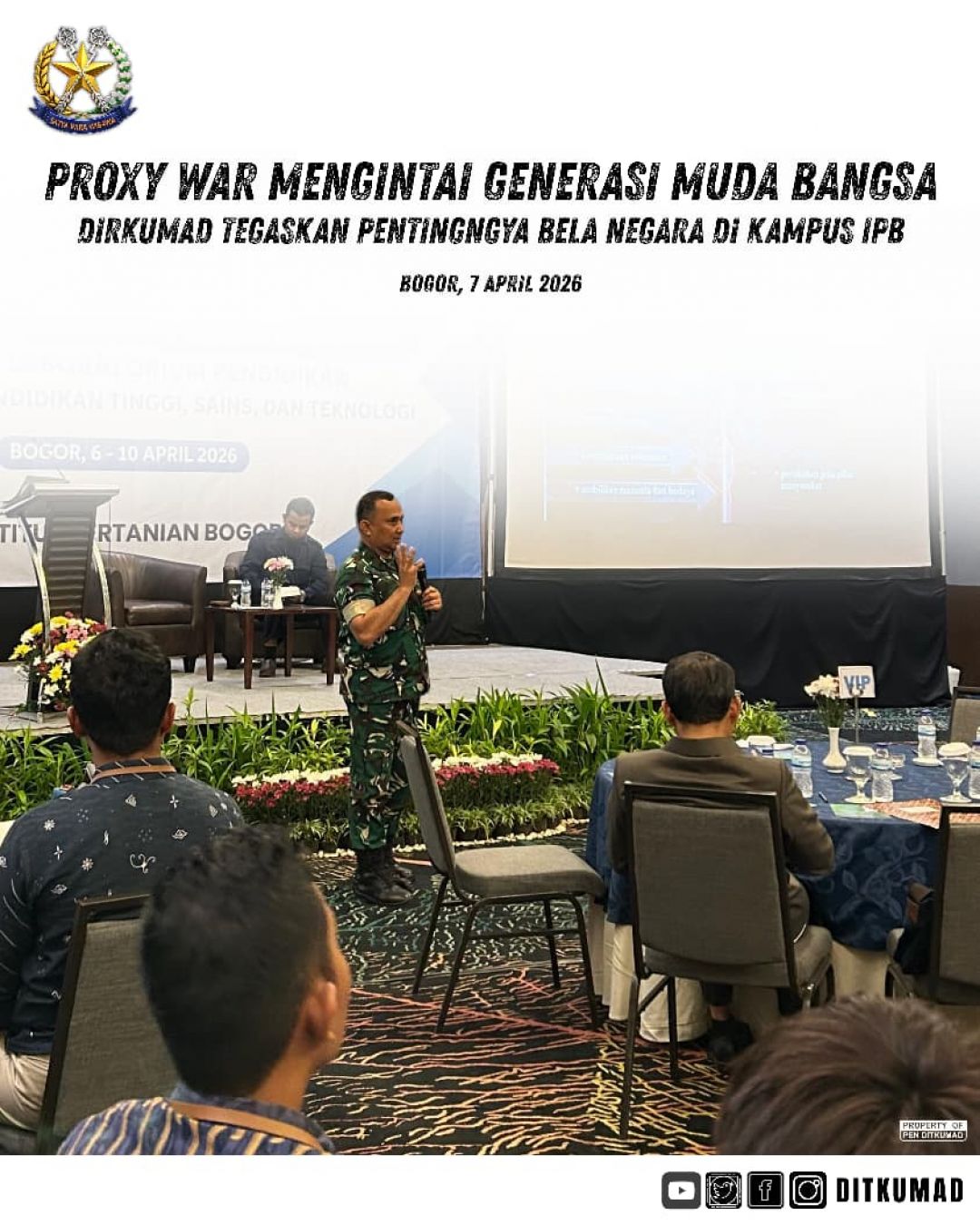 Poxy War Mengintai Generasi Muda Bangsa: Dirkumad Tegaskan Pentingnya Bela Negara Di Kampus IPB