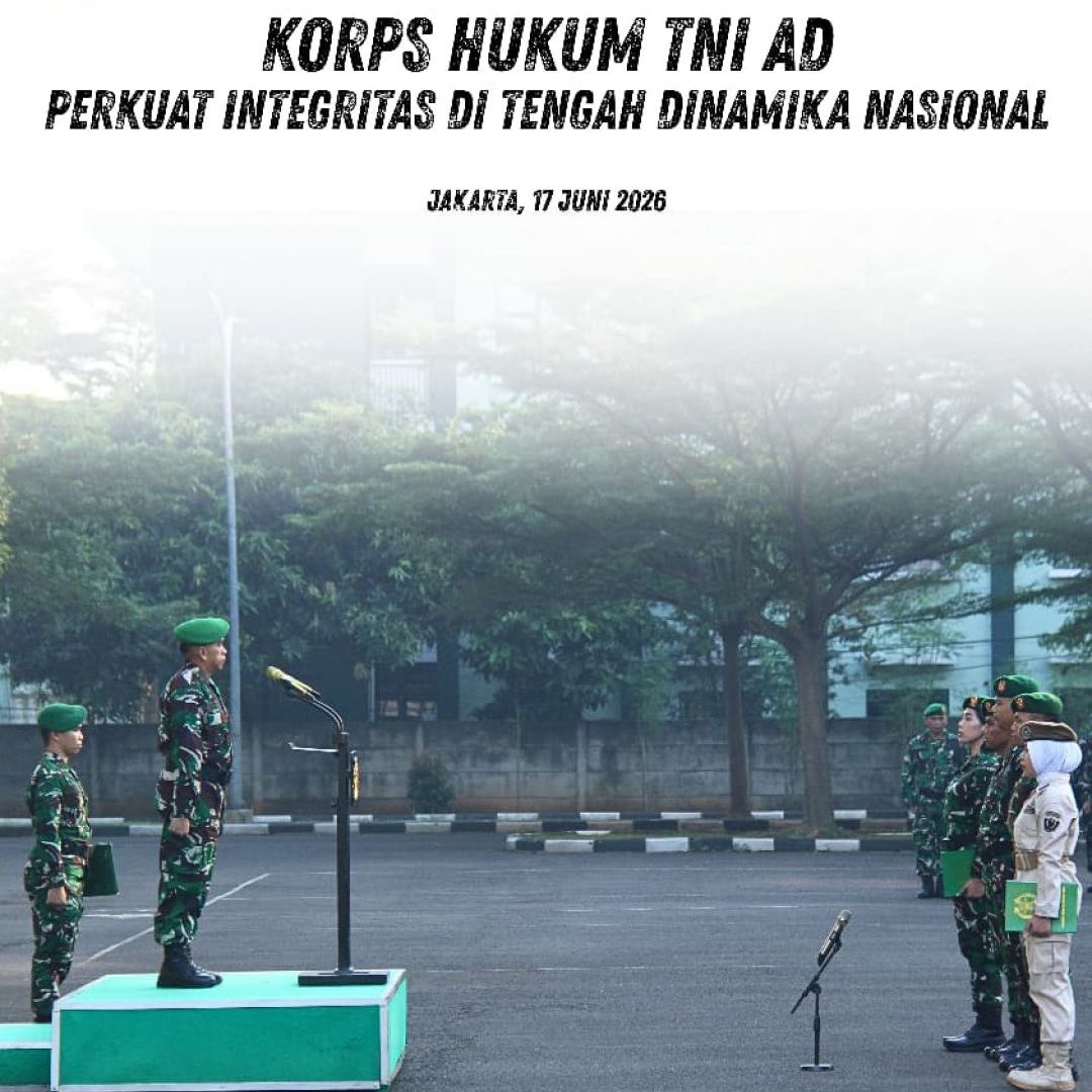 Korps Hukum TNI AD Perkuat Integritas di Tengah Dinamika Nasional