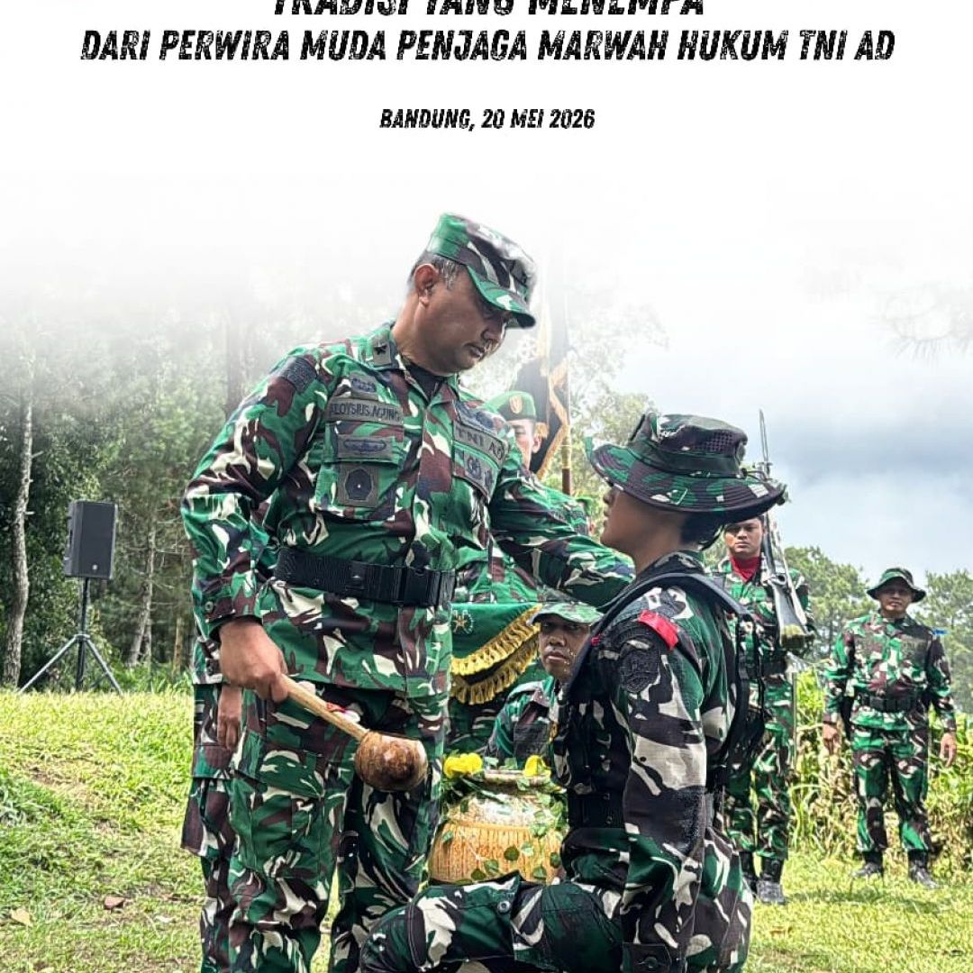 ‎Tradisi yang Menempa: Dari Perwira Muda Menjadi Penjaga Marwah Hukum TNI AD